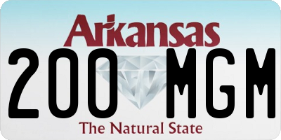 AR license plate 200MGM