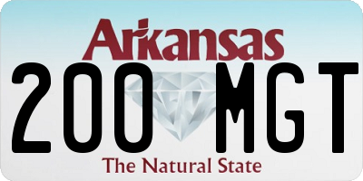 AR license plate 200MGT