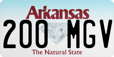 AR license plate 200MGV