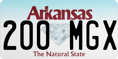 AR license plate 200MGX