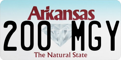 AR license plate 200MGY