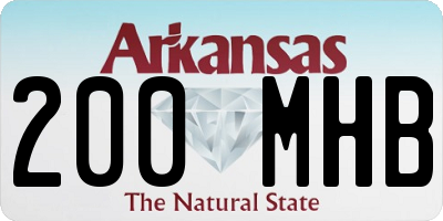 AR license plate 200MHB