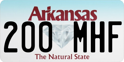 AR license plate 200MHF