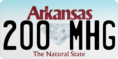 AR license plate 200MHG
