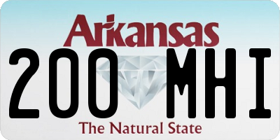 AR license plate 200MHI