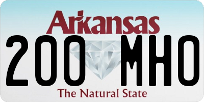 AR license plate 200MHO