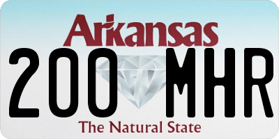 AR license plate 200MHR
