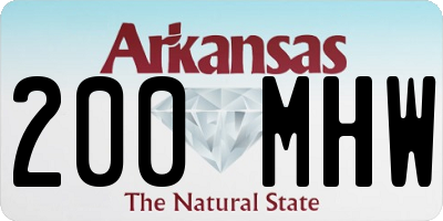 AR license plate 200MHW