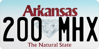 AR license plate 200MHX