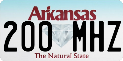 AR license plate 200MHZ
