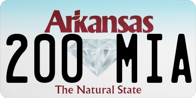 AR license plate 200MIA