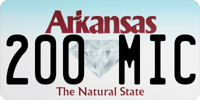AR license plate 200MIC