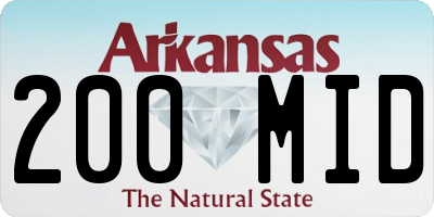 AR license plate 200MID