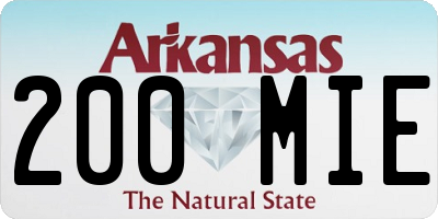 AR license plate 200MIE