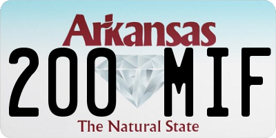 AR license plate 200MIF