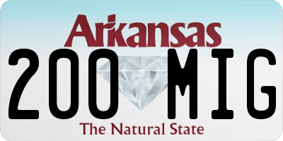 AR license plate 200MIG