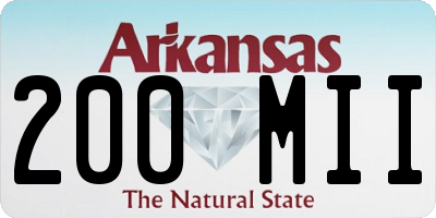 AR license plate 200MII