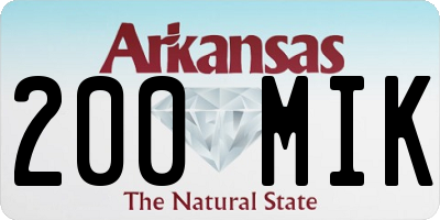 AR license plate 200MIK