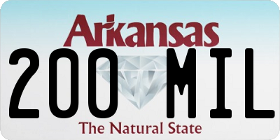 AR license plate 200MIL