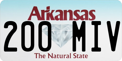 AR license plate 200MIV