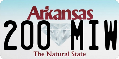 AR license plate 200MIW