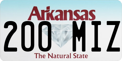 AR license plate 200MIZ