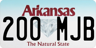AR license plate 200MJB