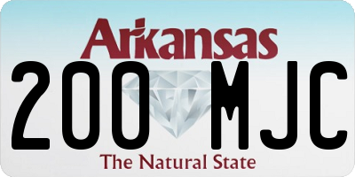 AR license plate 200MJC
