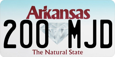 AR license plate 200MJD