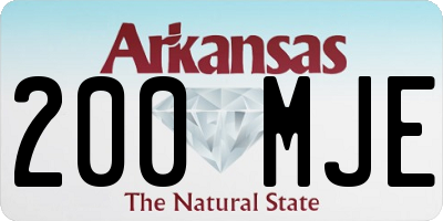 AR license plate 200MJE