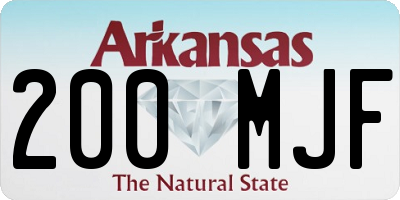 AR license plate 200MJF