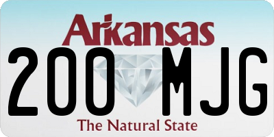 AR license plate 200MJG