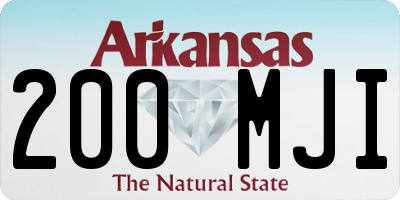 AR license plate 200MJI