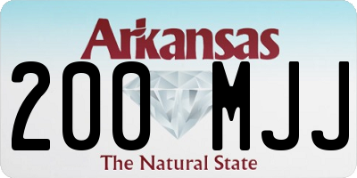 AR license plate 200MJJ