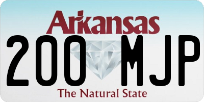 AR license plate 200MJP
