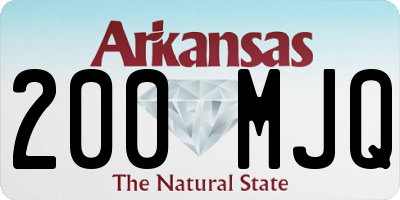 AR license plate 200MJQ