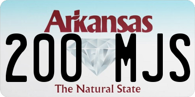 AR license plate 200MJS