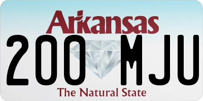 AR license plate 200MJU