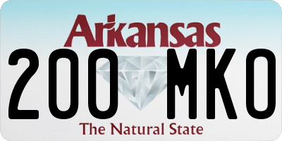 AR license plate 200MKO