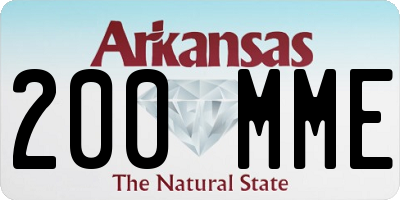 AR license plate 200MME