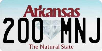 AR license plate 200MNJ
