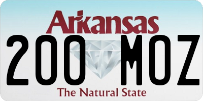 AR license plate 200MOZ