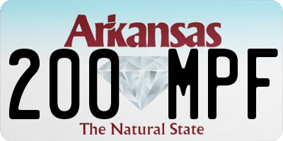 AR license plate 200MPF