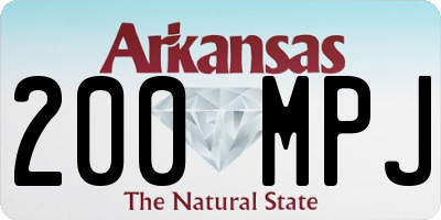 AR license plate 200MPJ