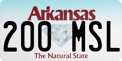AR license plate 200MSL