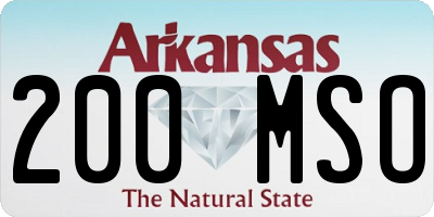 AR license plate 200MSO