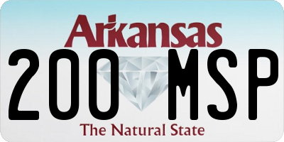 AR license plate 200MSP