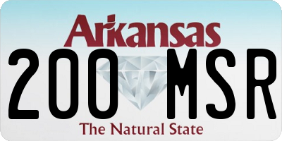 AR license plate 200MSR