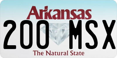 AR license plate 200MSX