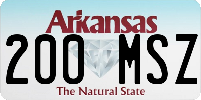 AR license plate 200MSZ